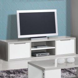 TV Base Viena Gray White - Estantes