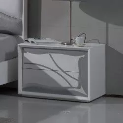 Wave Grey Bedside Table (each) - Mesas de Cabeceira