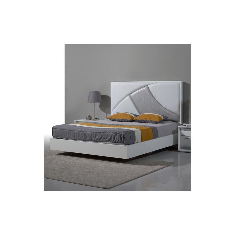 Wave Grey Bed - Camas Estofadas