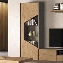 Showcase 1 Door Glass Large Left Sintra - Elementos