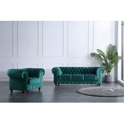 Sofá 3 Lugares Chesterfield - Cadeirões