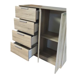 Eco+ chest of drawers - 4 drawers + 2 doors - Mesas de Cabeceira