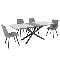 Mesa de jantar extensível Talisse 637 - Mesas de Sala