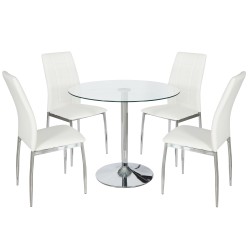 Fixed round dining table Runa 637 - Mesas de Sala