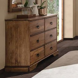 Chest of drawers 3G+3G Rustic Wax finish - Roupeiros de Bater