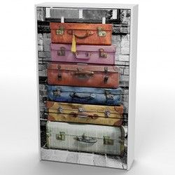 Shoe Rack 3 Suitcase Doors