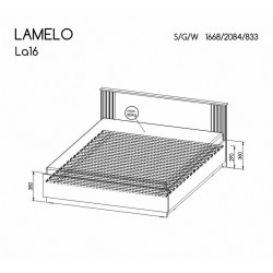 Double bed LA16/LA26 Lamelo - Camas