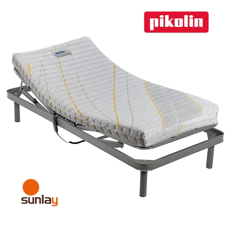 PACK Sunlay bed frame SR25122 + Moma mattress CL26643 - Estrados
