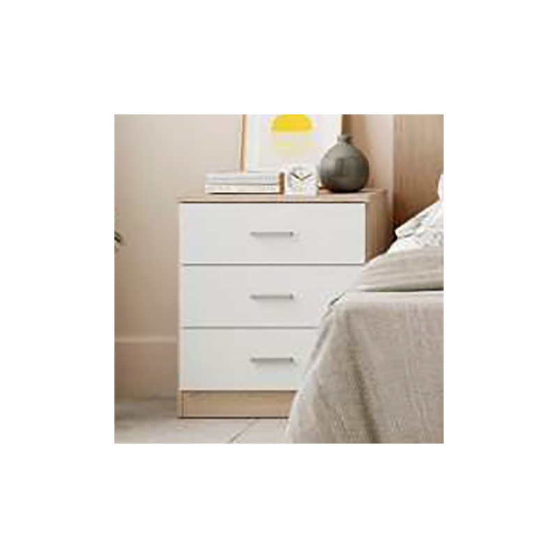 Couple 11122 3-drawer bedside table - Camiseiros