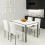 PACK TOP Plus Extendable Kitchen Table White or Oak + 4 TOP Chairs