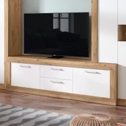 TV Gnesis 125B naturale+white matt - TV Base