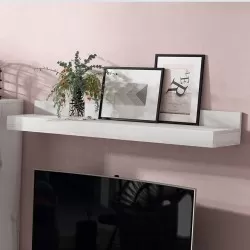 Prateleira Gnesis 650 branco albo+naturale - Prateleiras