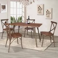 Living Room Table + 4 Chairs Set Ref 828YS139 407 - Mesas de Sala