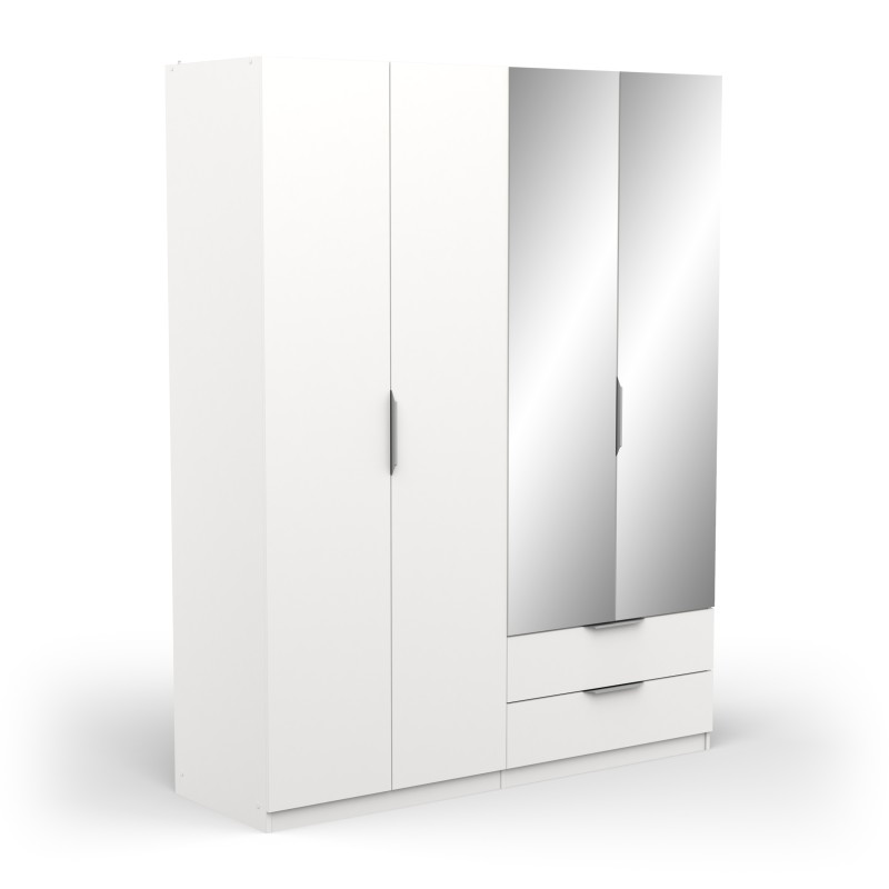 Roupeiro Ghost 4P+2G Ref.ª 391371 (branco)