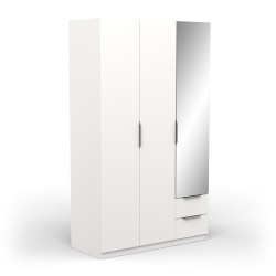 Ghost wardrobe 3P+2G Ref. 391369 (white) - Roupeiros de Bater