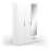 Roupeiro Ghost 3P+2G Ref.ª 391369 (branco)