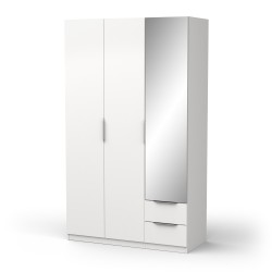 Ghost wardrobe 3P+2G Ref. 391369 (white) - Roupeiros de Bater