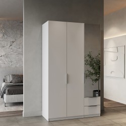 Ghost wardrobe 3P+2G Ref. 391369 (white) - Roupeiros de Bater