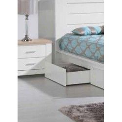 Florence White Bed Drawer (unit) - Auxiliar