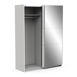 Ghost 2P Sliding Wardrobe Ref. 190009 (white) - Roupeiros de Correr