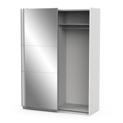 Ghost 2P Sliding Wardrobe Ref. 190009 (white) - Roupeiros de Correr