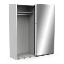 Ghost 2P Sliding Wardrobe Ref. 190010 (white) - Roupeiros de Correr