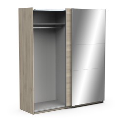 Ghost 2P Sliding Wardrobe Ref. 190014 (oak) - Roupeiros de Correr