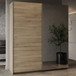Ghost 2P Sliding Wardrobe Ref. 190014 (oak) - Roupeiros de Correr