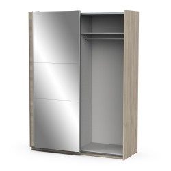 Ghost 2P Sliding Wardrobe Ref. 190013 (oak) - Roupeiros de Correr