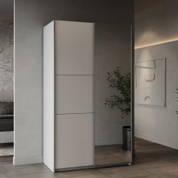 Ghost 2P Sliding Wardrobe Ref. 190008 (white) - Roupeiros de Correr