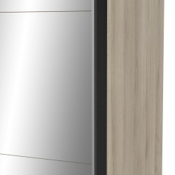 Ghost 2P Sliding Wardrobe Ref. 190012 (oak) - Roupeiros de Correr