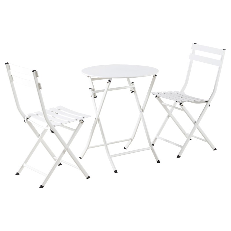 Pack Jardim Mesa Redonda + 2 Cadeiras Café - Mesas de jardim