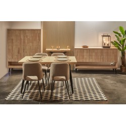 BERG Extendable Rectangular Dining Table - Aparadores