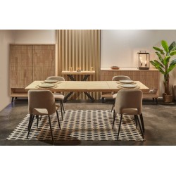 BERG Extendable Rectangular Dining Table - Aparadores