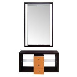 Hall Furniture + Mirror Set 277 orange - Mega Outlet