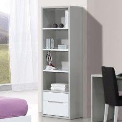 Elemento Gavetas Viena Cinza Branco - Elementos