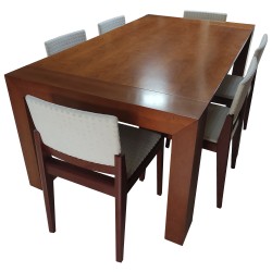 Living Room Table + 6 Chairs Viseu - Mega Outlet
