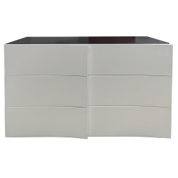 White+Wenge chest of drawers - Mega Outlet