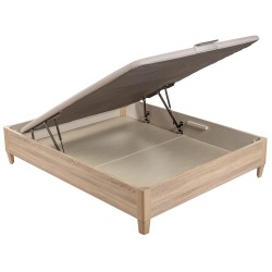 Wooden Collapsible Design with Feet Single Lid - Bases e Sommiers