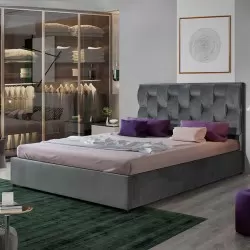 Cama de Casal 748STB1265 407 - Camas Estofadas