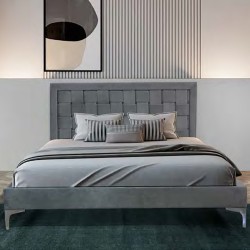 Double bed 748HB-75 407 - Camas Estofadas