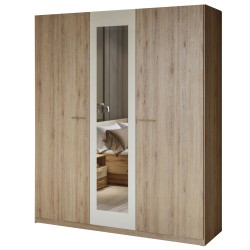 Roupeiro Vertina 3P (1 espelho) - Roupeiros