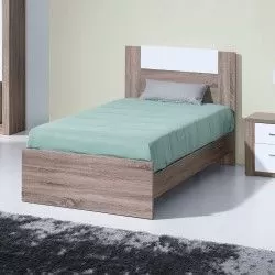 Cama Pessoa Paris Cinza Branco - Camas