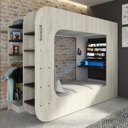 Beliche Highsleeper Gamer Cama 5035 - Beliches