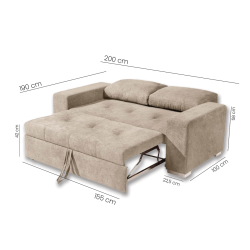 Sofá-Cama Mira XL200 - Sofá-Cama