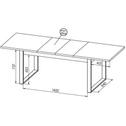 Mesa Extensível Lamelo - Mesas de Sala