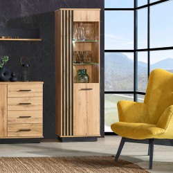 Vitrine Alta 1P Lamelo  without LEDs - Elementos