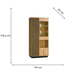 Vitrine 3P Lamelo - Elementos