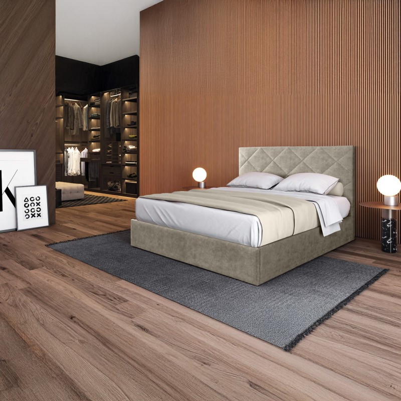 Cama Sena Losango 590 - Camas Estofadas