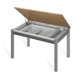 Mesa de Cozinha Retangular Fusion Elevatória - Mesas de Cozinha